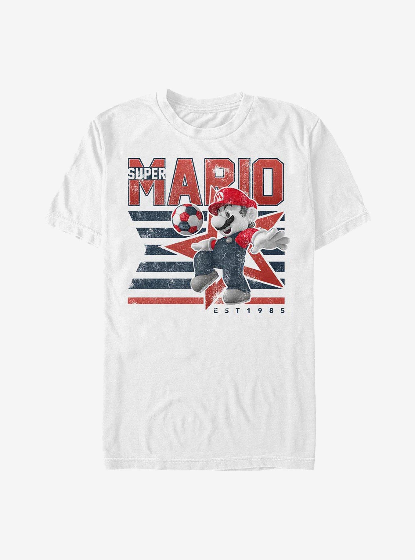 Nintendo Mario Soccer Stripes T-Shirt, , hi-res