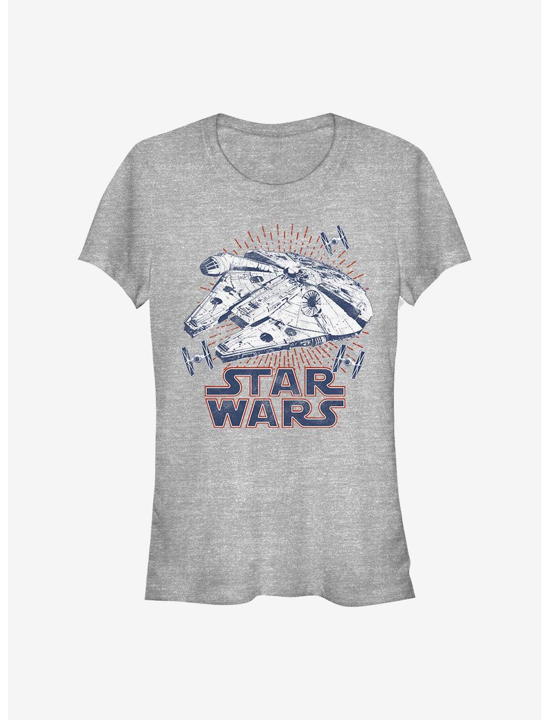 Star Wars Falcon Rays Girls T-Shirt, ATH HTR, hi-res