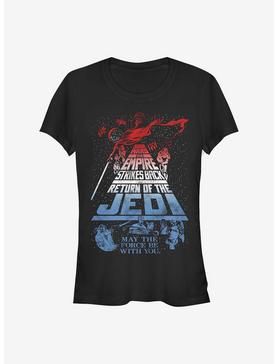 Star Wars Jedi Red White And Blue Title Girls T-Shirt, , hi-res