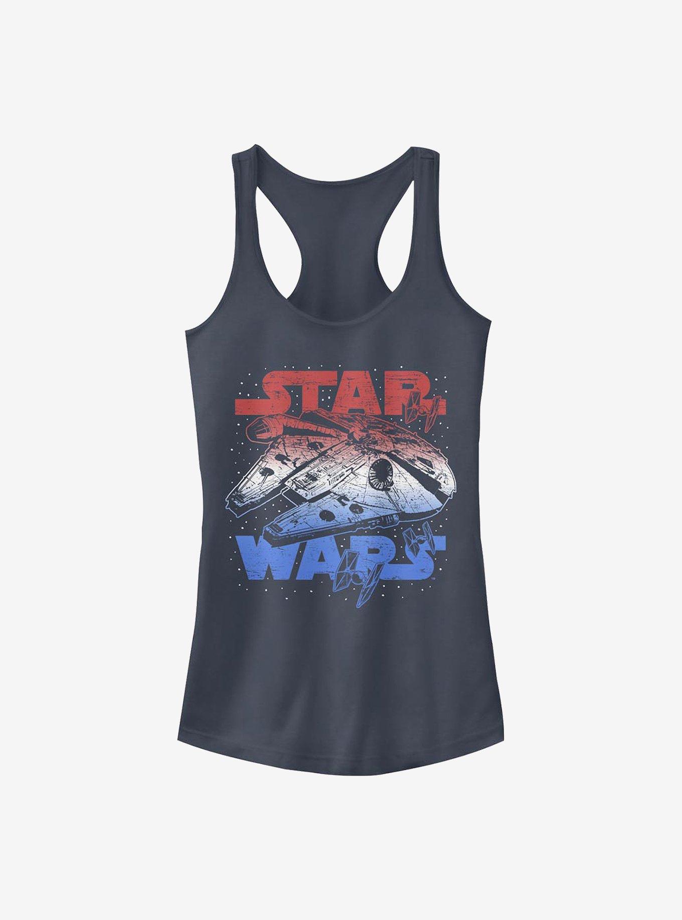 Star Wars Star Spangled Falcon Girls Tank, , hi-res