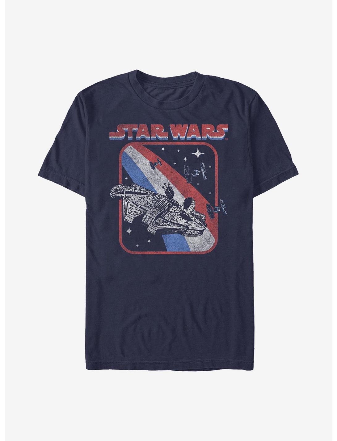 Star Wars Retro Falcon T-Shirt, NAVY, hi-res