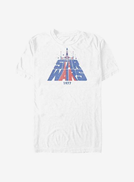 Star Wars Retro Wing T Shirt White Hot Topic