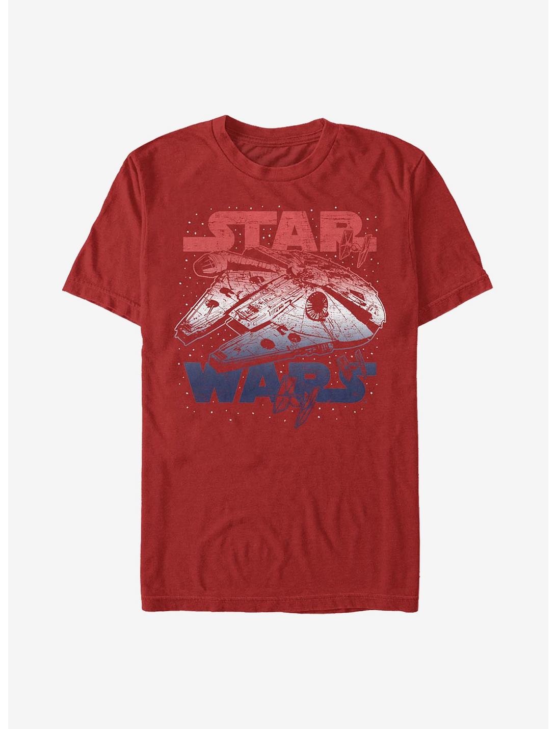 Star Wars Star Spangled Falcon T-Shirt, RED, hi-res