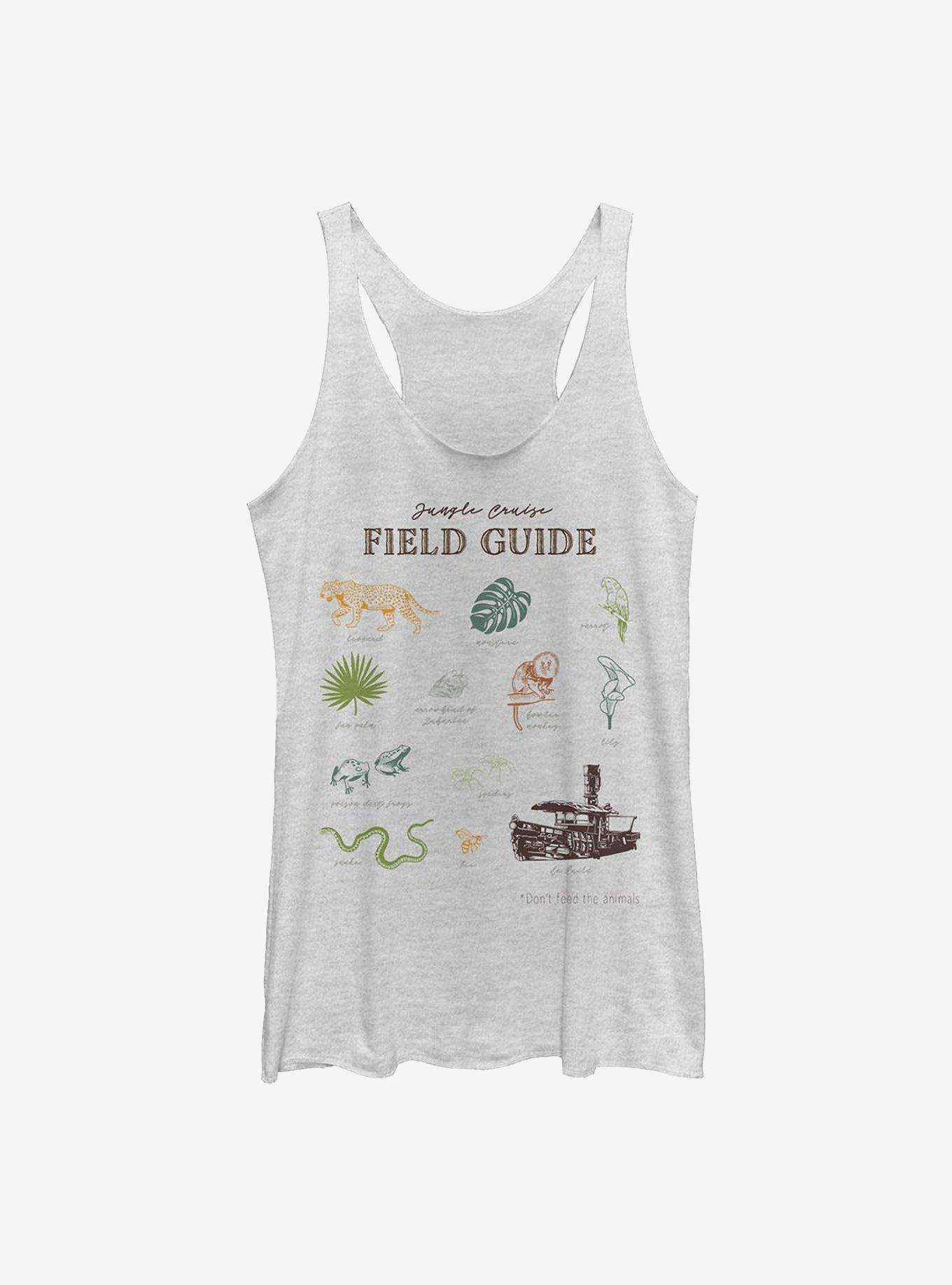 Disney Jungle Cruise Field Guide Womens Tank Top, WHITE HTR, hi-res