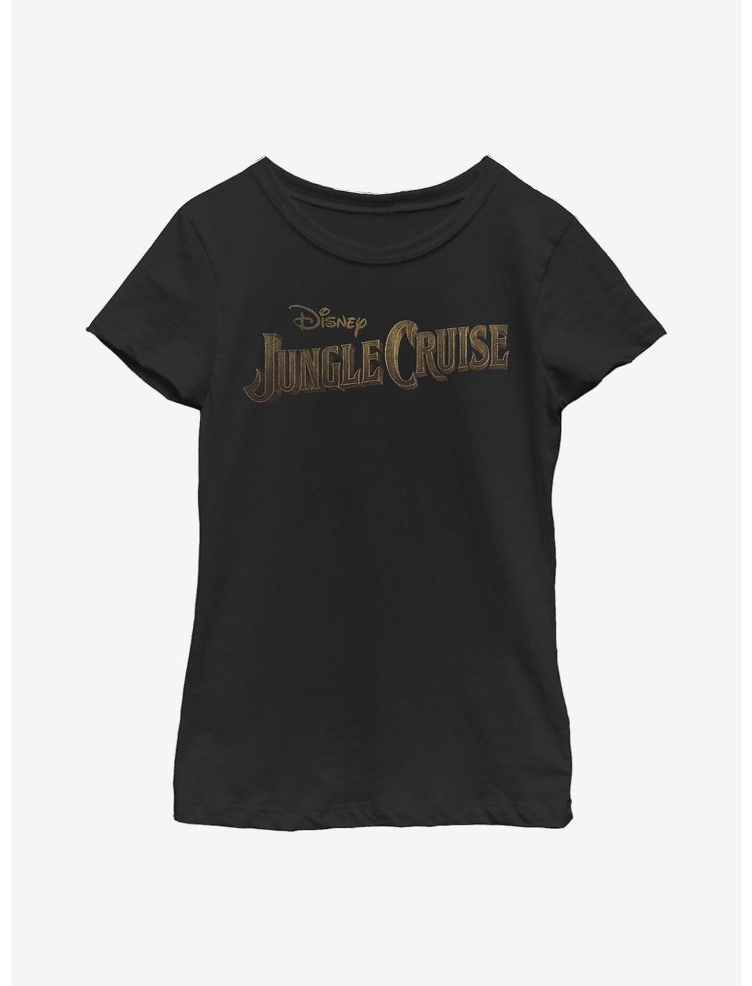 Disney Jungle Cruise Logo  Youth Girls T-Shirt, BLACK, hi-res