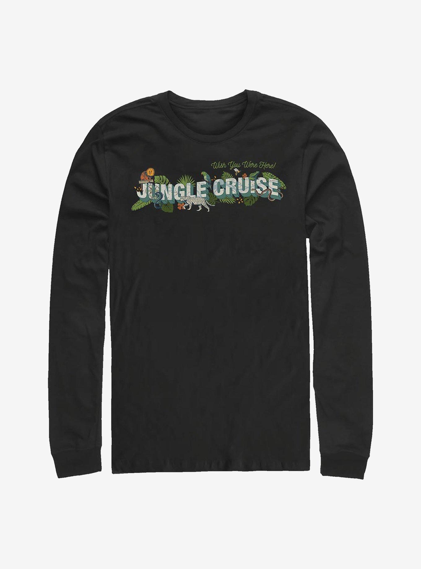 Disney Jungle Cruise Wish You Were Here! Postcard Long-Sleeve T-Shirt, , hi-res