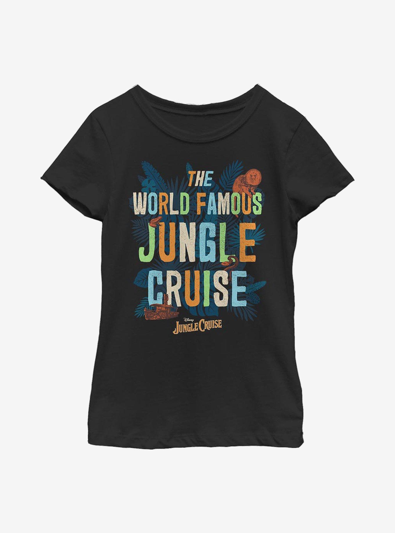 Disney Jungle Cruise The World Famous Jungle Cruise Youth Girls T-Shirt, BLACK, hi-res