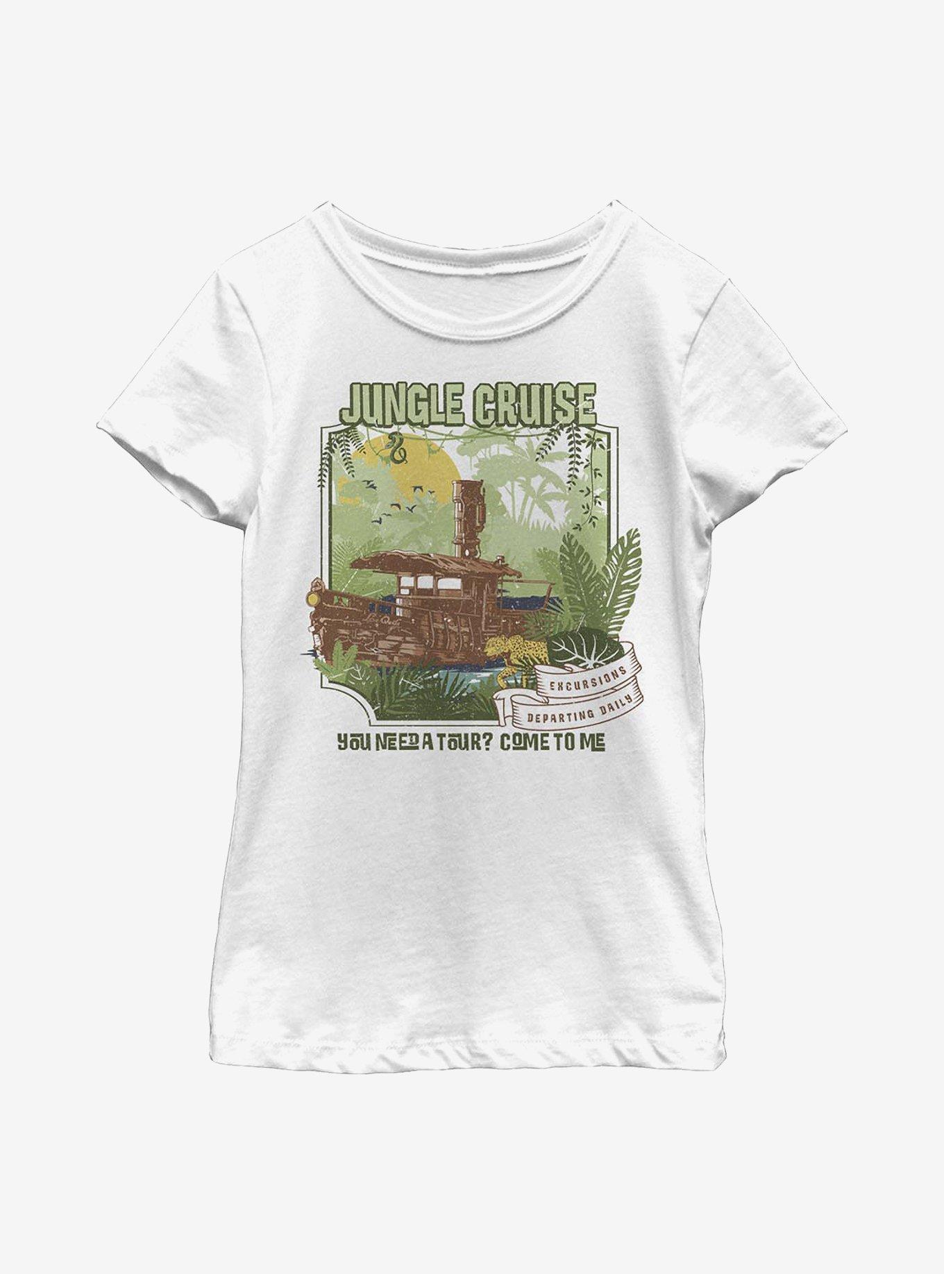 Disney Jungle Cruise Daily Tours Youth Girls T-Shirt, WHITE, hi-res
