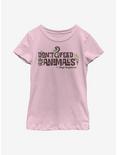 Disney Jungle Cruise Don't Feed The Animals Youth Girls T-Shirt, PINK, hi-res