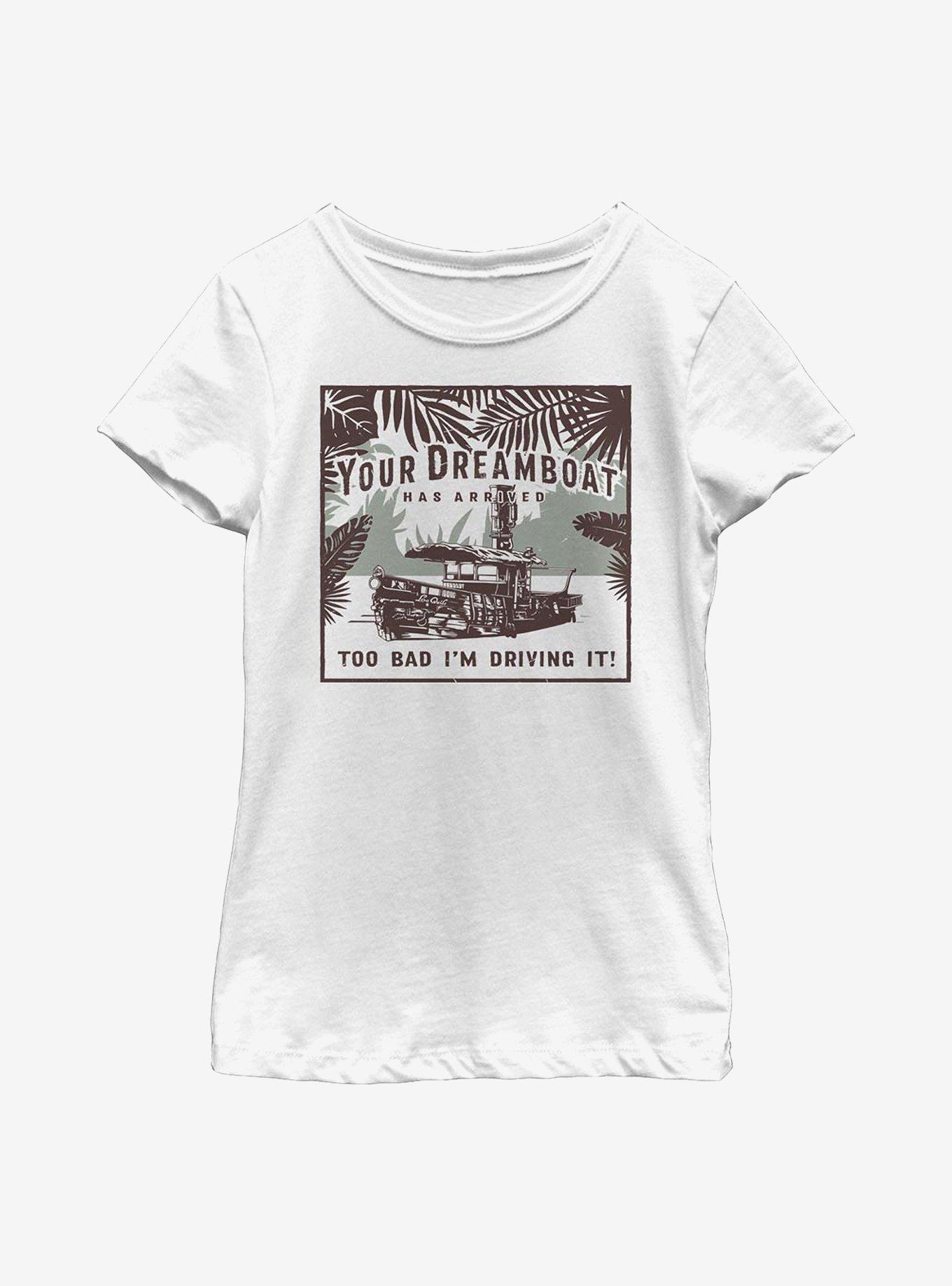 Disney Jungle Cruise Your Dreamboat Has Arrived Youth Girls T-Shirt, WHITE, hi-res