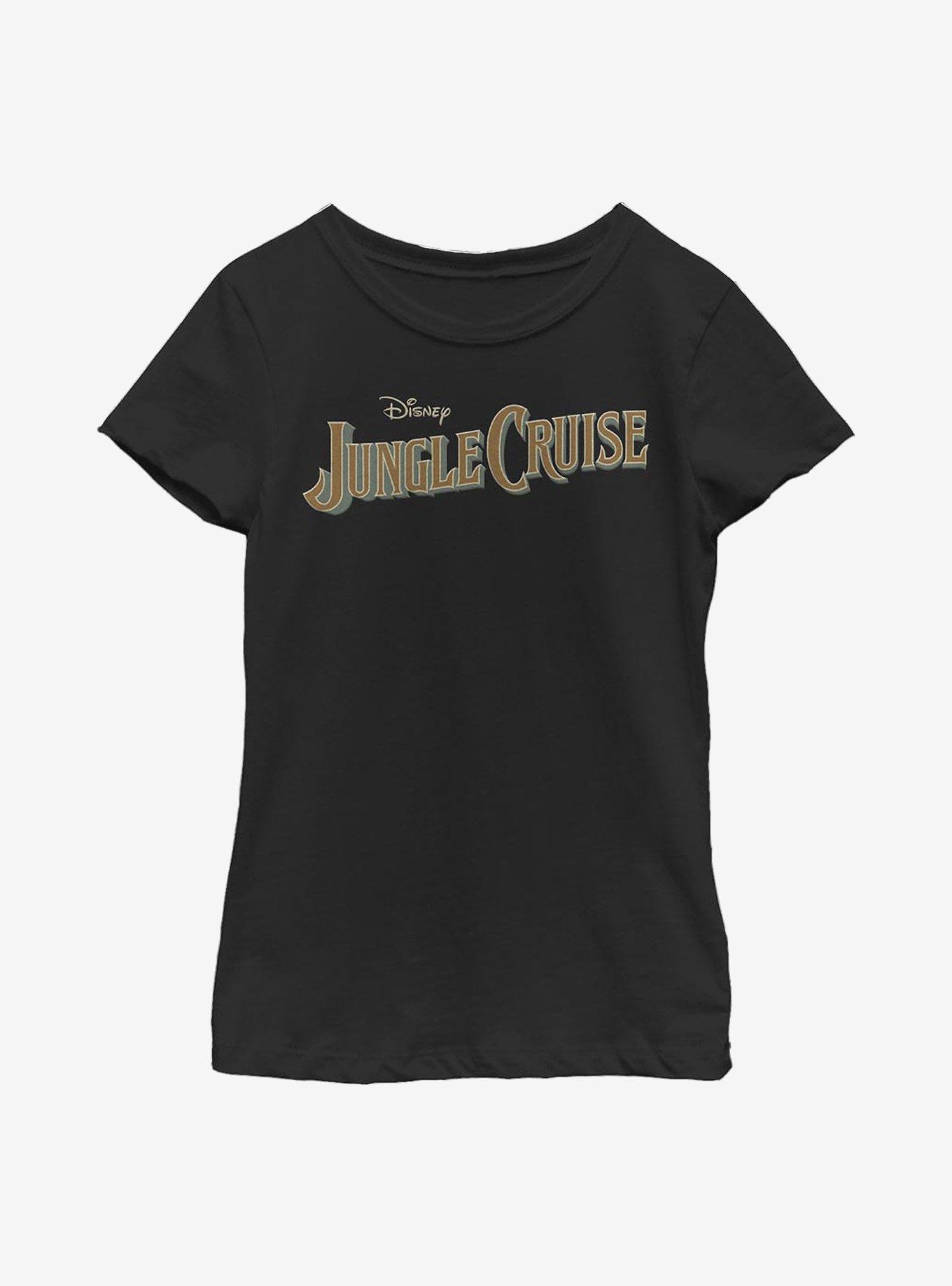 Disney Jungle Cruise Logo Youth Girls T-Shirt, BLACK, hi-res