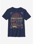 Disney Jungle Cruise The World Famous Jungle Cruise Don't Feed The Animals Youth T-Shirt, NAVY, hi-res