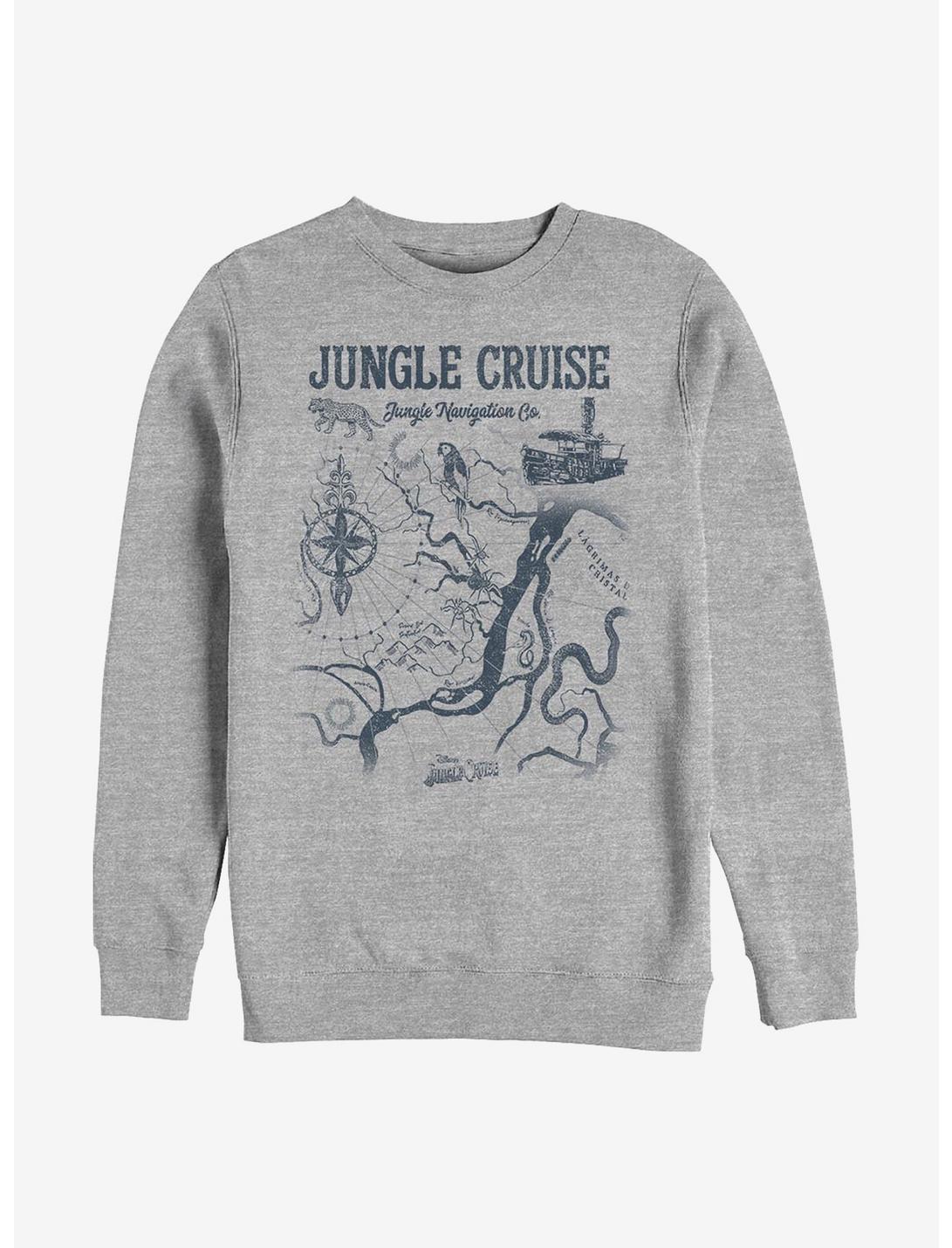 Disney Jungle Cruise Map Sweatshirt, ATH HTR, hi-res