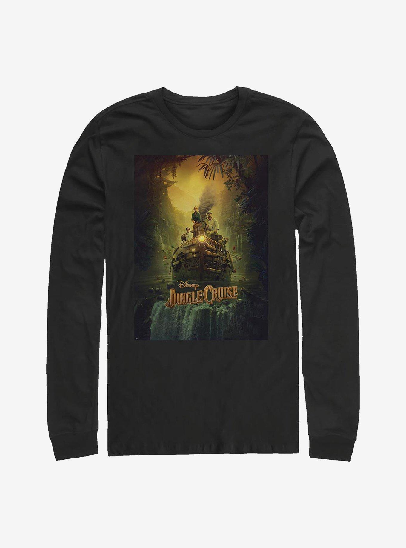 Disney Jungle Cruise Poster Long-Sleeve T-Shirt, BLACK, hi-res