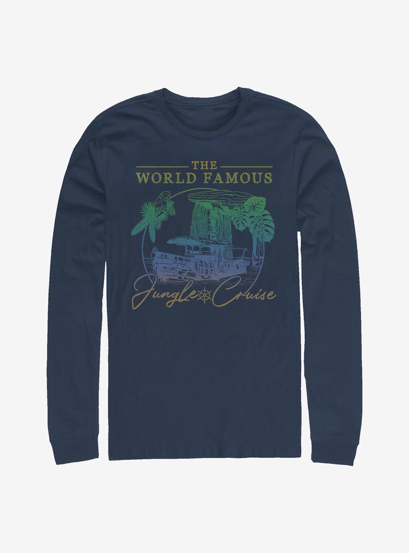 Disney Jungle Cruise World Famous Waterfall Long-Sleeve T-Shirt, NAVY, hi-res
