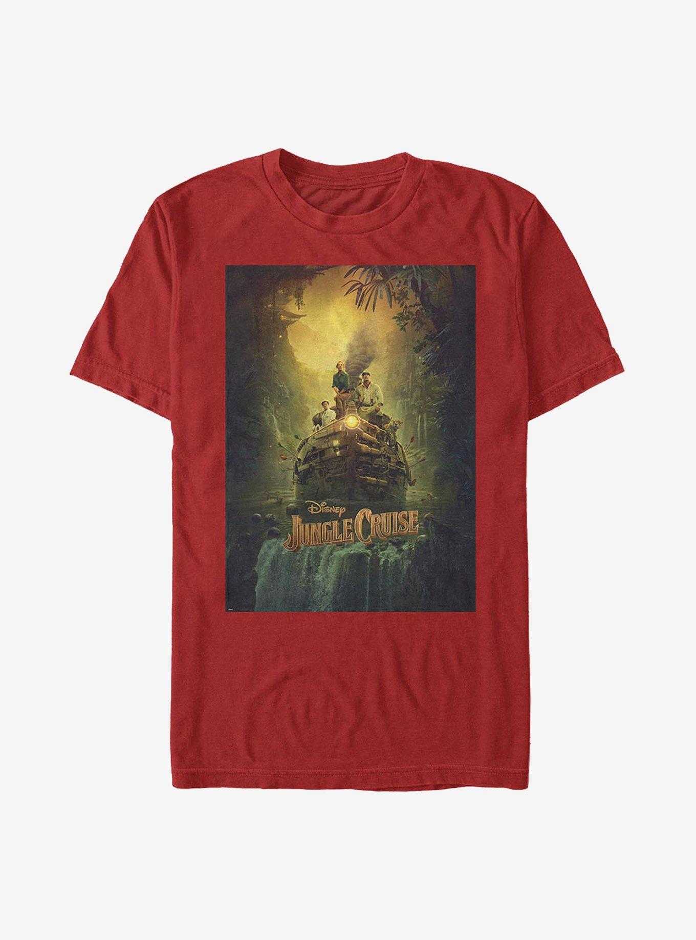 Disney Jungle Cruise Poster T-Shirt, RED, hi-res