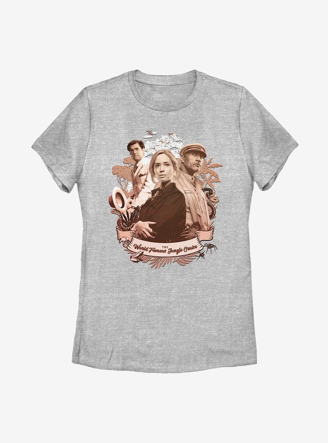 Disney Jungle Cruise World Famous Trio Womens T-Shirt, ATH HTR, hi-res