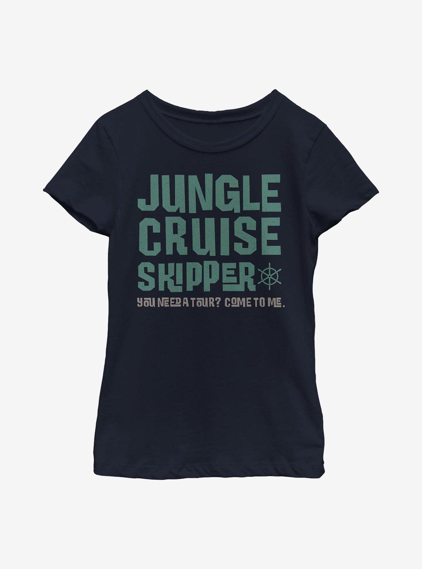 Disney Jungle Cruise Skipper Youth Girls T-Shirt, NAVY, hi-res