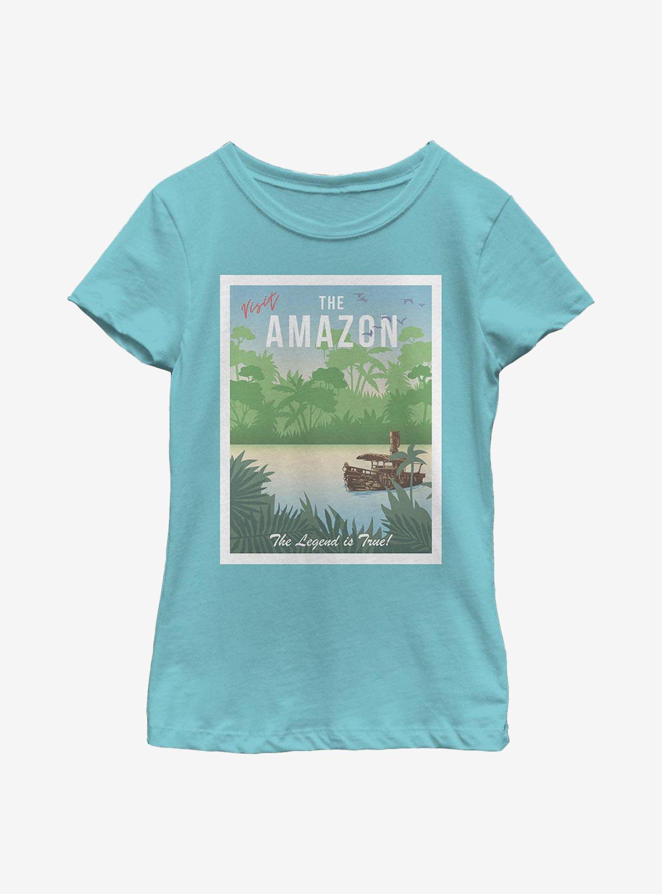 Disney Jungle Cruise Visit The Amazon Youth Girls T-Shirt, TAHI BLUE, hi-res