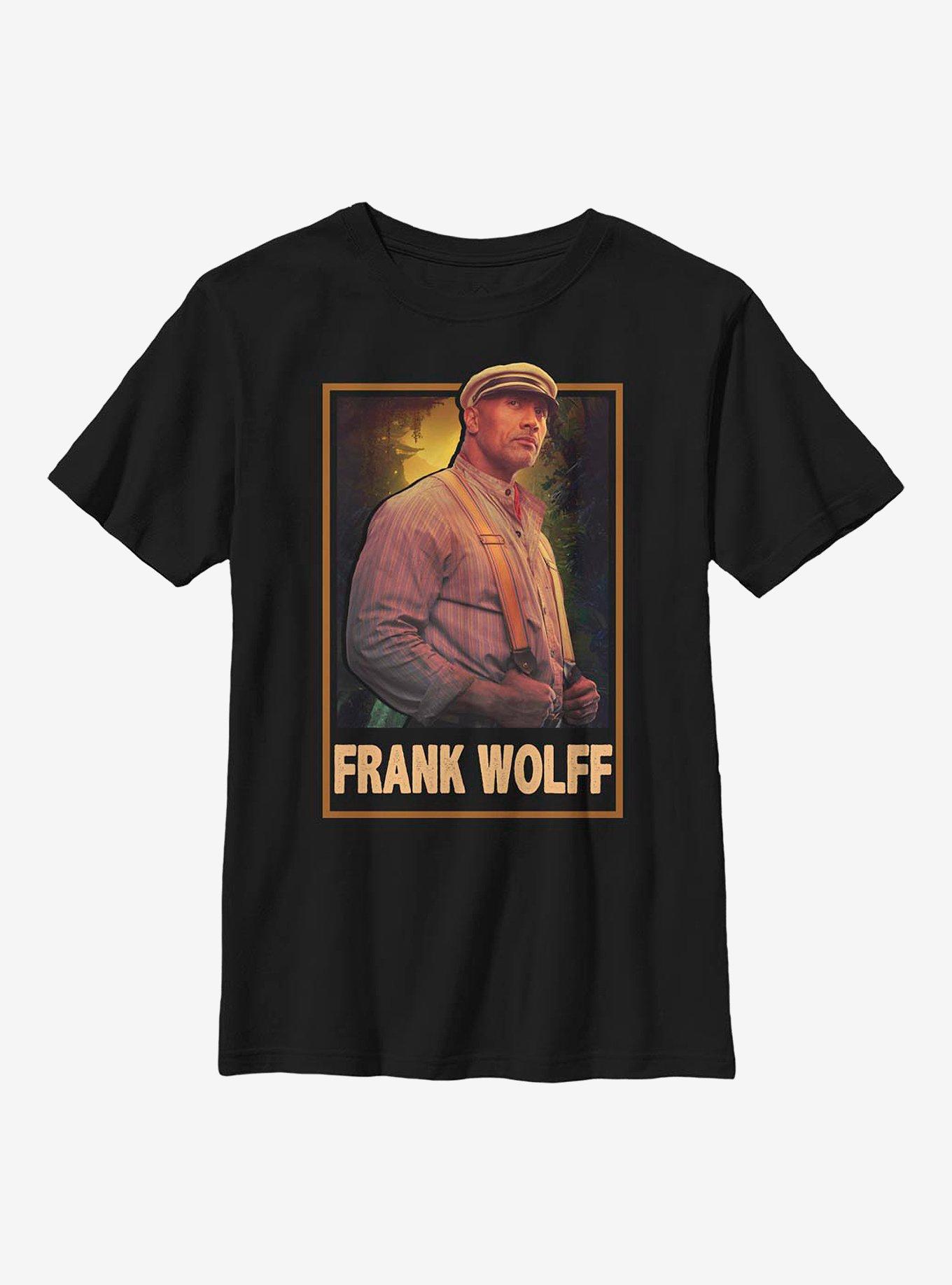 Disney Jungle Cruise Frank Wolff Hero Shot Youth T-Shirt, BLACK, hi-res
