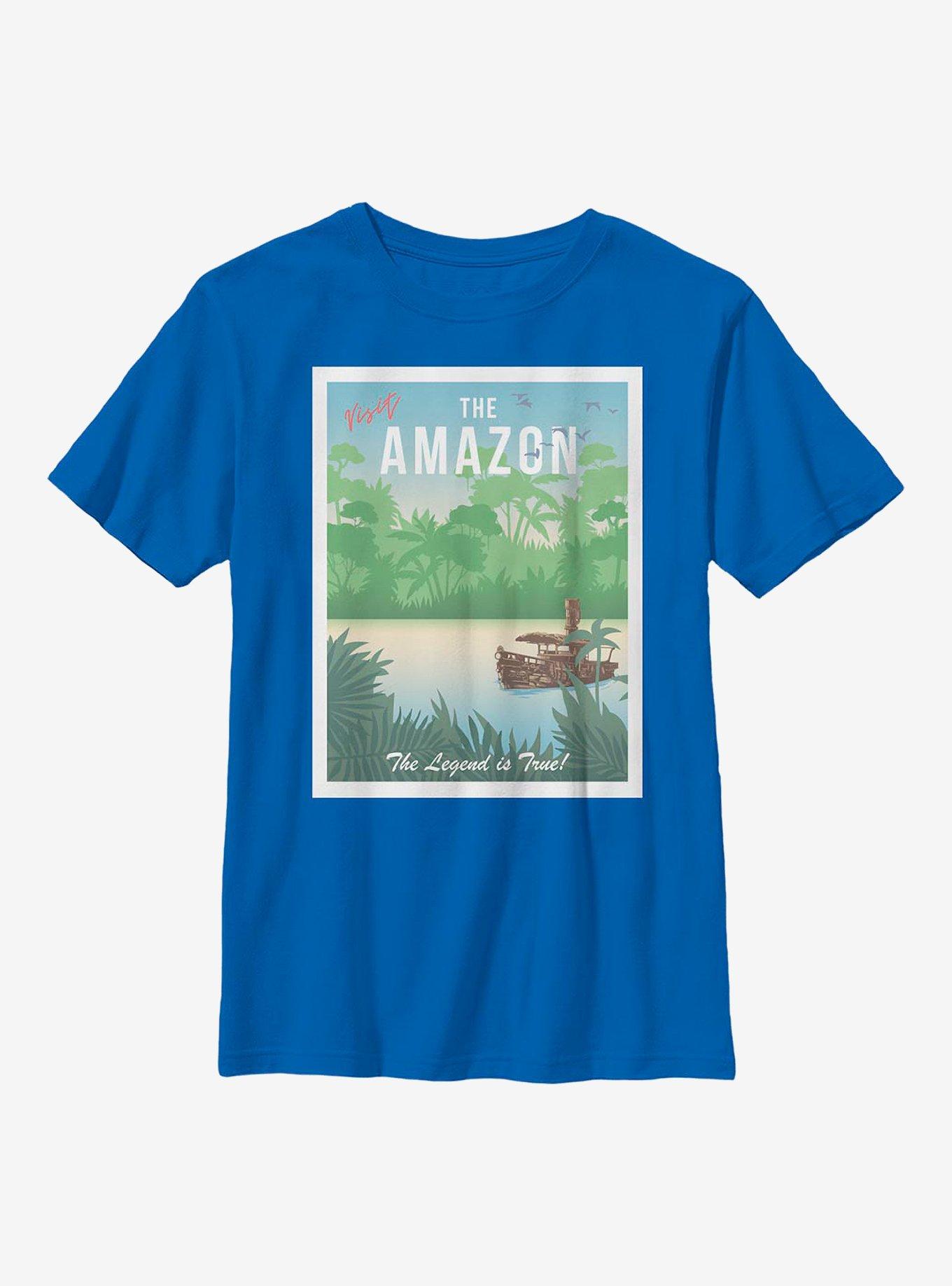 Disney Jungle Cruise Visit The Amazon Youth T-Shirt, ROYAL, hi-res