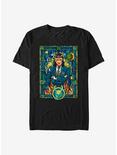 Marvel Loki Stained Glass T-Shirt, BLACK, hi-res