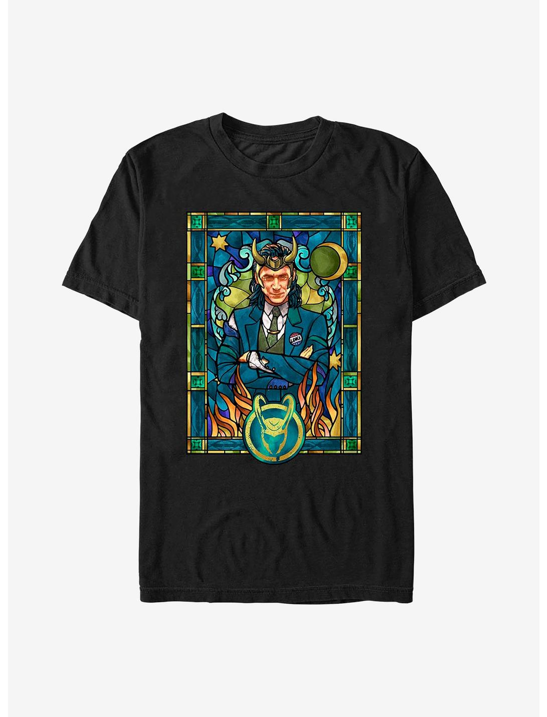 Marvel Loki Stained Glass T-Shirt, , hi-res