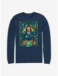 Marvel Loki Stained Glass Long-Sleeve T-Shirt, NAVY, hi-res