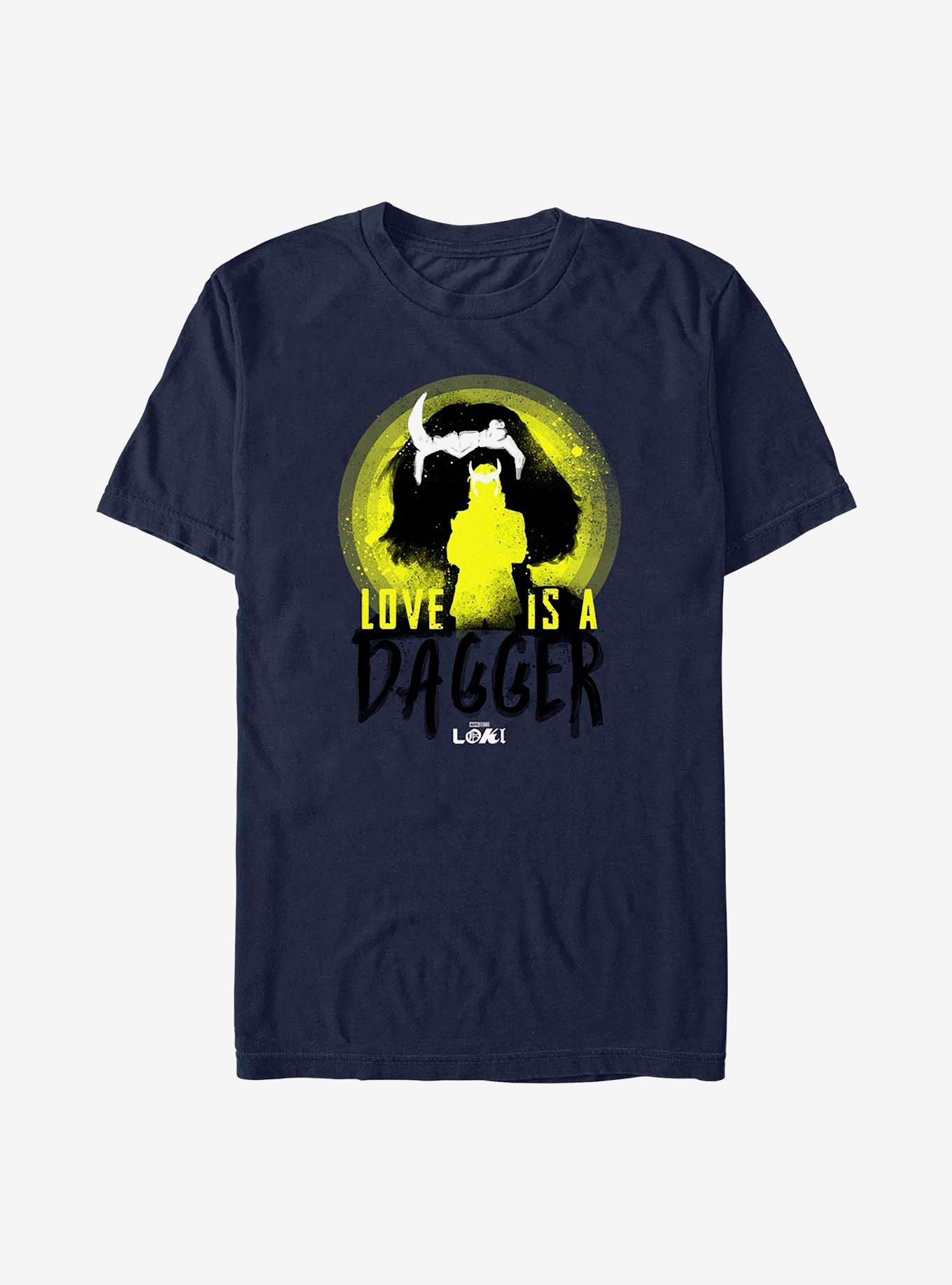 Marvel Loki Love Is A Dagger Silhouettes T-Shirt, , hi-res