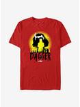 Marvel Loki Love Is A Dagger Silhouettes T-Shirt, RED, hi-res