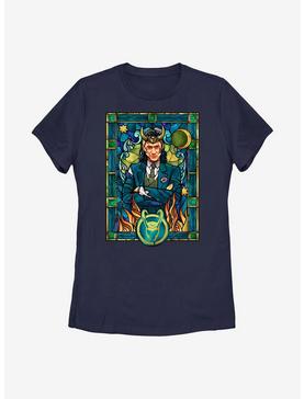 Marvel Loki Stained Glass Womens T-Shirt, , hi-res