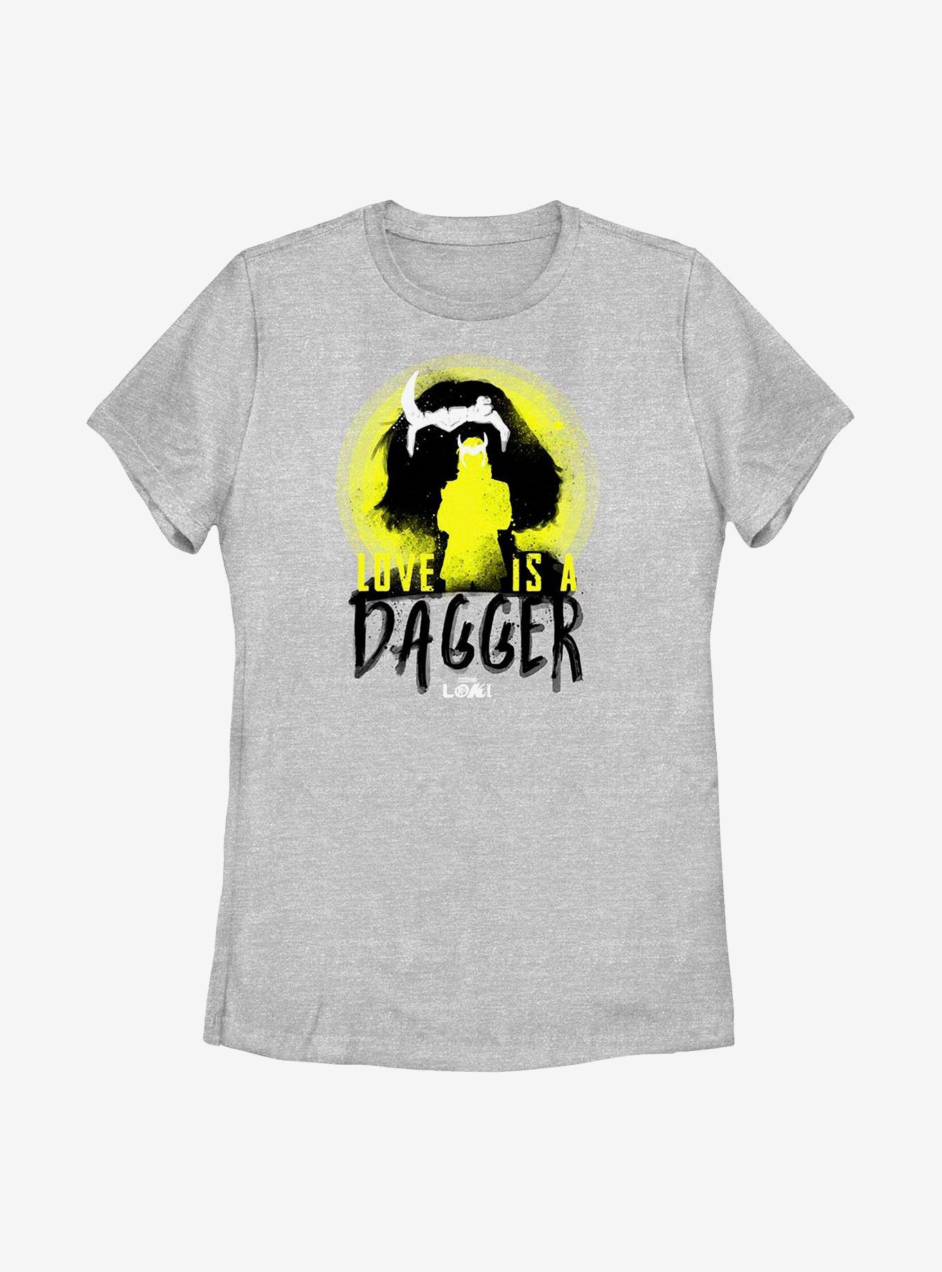 Marvel Loki Love Is A Dagger Silhouettes Womens T-Shirt, , hi-res
