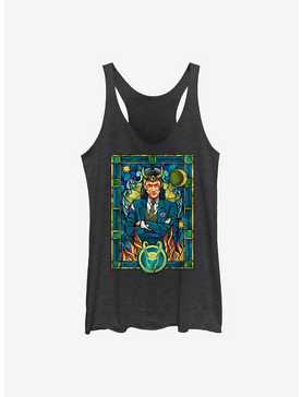 Marvel Loki Stained Glass Womens Tank Top, , hi-res
