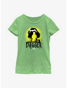 Marvel Loki Love Is A Dagger Silhouettes Youth Girls T-Shirt, , hi-res