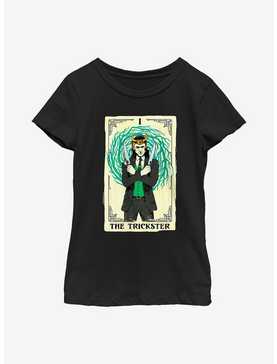 Marvel Loki Trickster Tarot Card Youth Girls T-Shirt, , hi-res