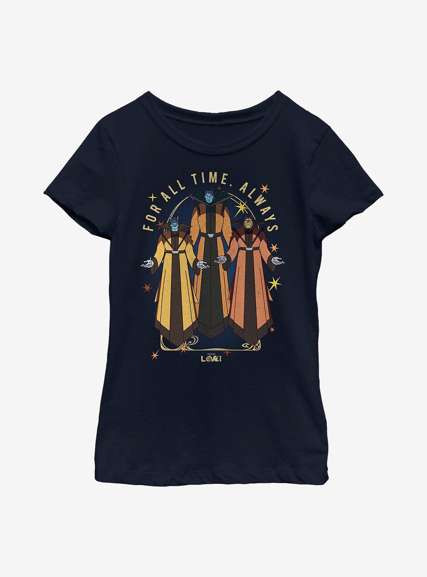 Marvel Loki Time-Keepers For All Time Always Youth Girls T-Shirt, , hi-res