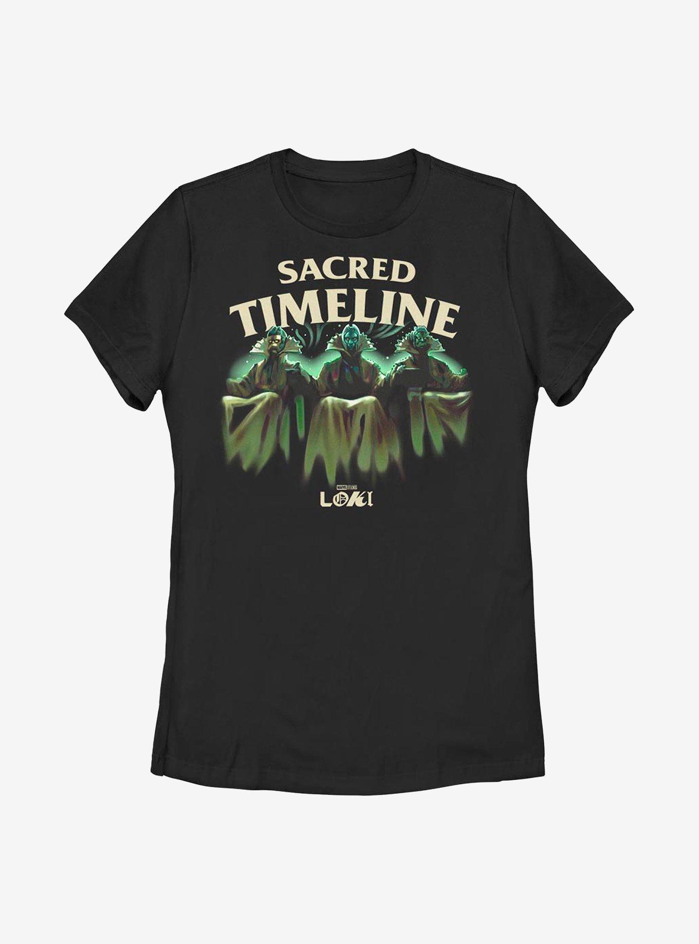 Marvel Loki Time-Keepers Sacred Timeline Womens T-Shirt, BLACK, hi-res