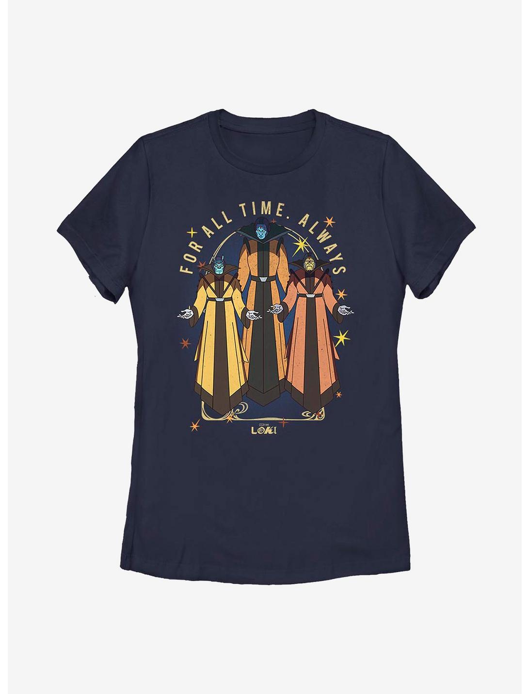 Marvel Loki Time-Keepers For All Time Always Womens T-Shirt, NAVY, hi-res
