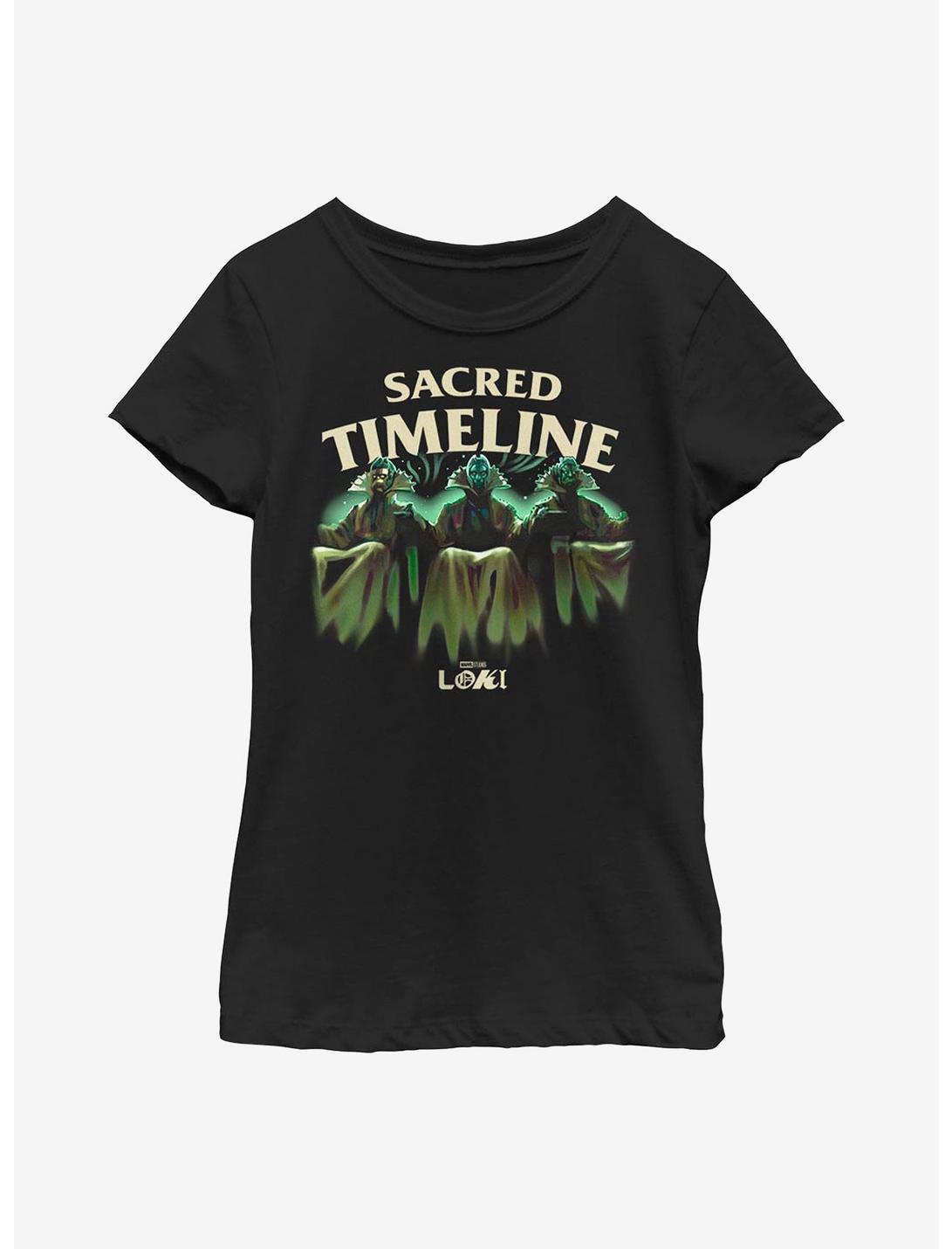 Marvel Loki Time-Keepers Sacred Timeline Youth Girls T-Shirt, BLACK, hi-res