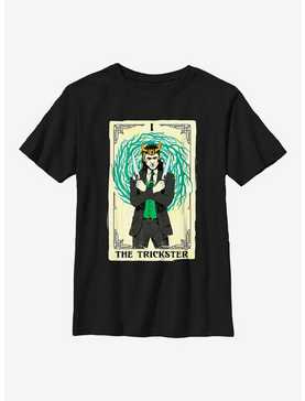 Marvel Loki Trickster Tarot Card Youth T-Shirt, , hi-res