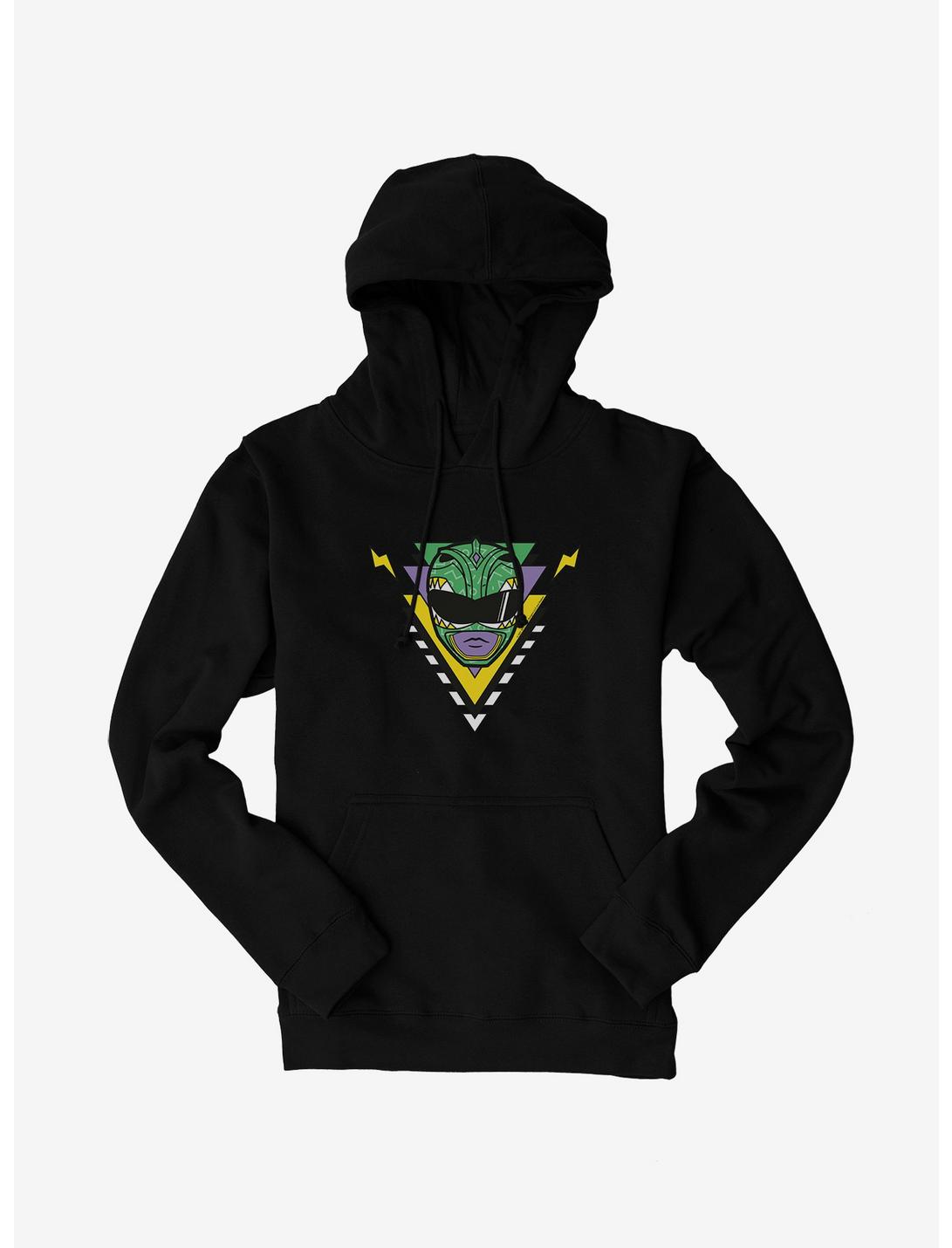 Mighty Morphin Power Rangers Green Ranger Mask Hoodie, BLACK, hi-res