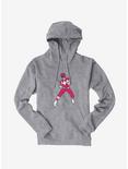 Mighty Morphin Power Rangers Red Ranger Punch Hoodie, HEATHER GREY, hi-res