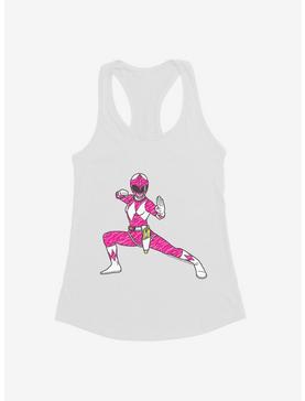 Mighty Morphin Power Rangers Pink Ranger Action Move Girls Tank, WHITE, hi-res