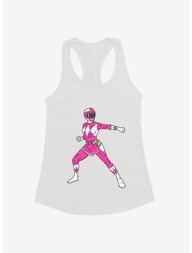 Mighty Morphin Power Rangers Pink Ranger Ready Girls Tank, WHITE, hi-res