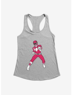 Mighty Morphin Power Rangers Red Ranger Punch Girls Tank, HEATHER GREY, hi-res