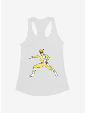 Mighty Morphin Power Rangers Yellow Ranger Punch Girls Tank, WHITE, hi-res