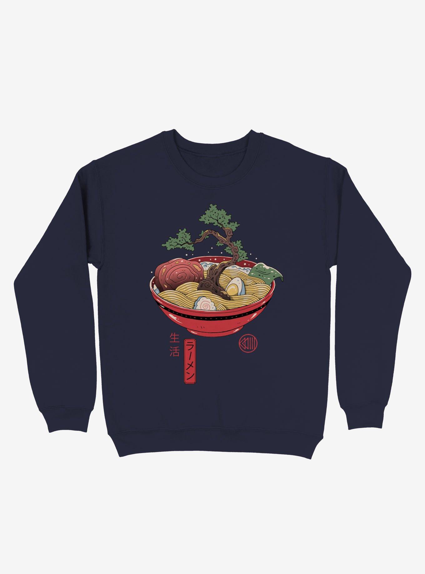 Bonsai Ramen Sweatshirt, NAVY, hi-res
