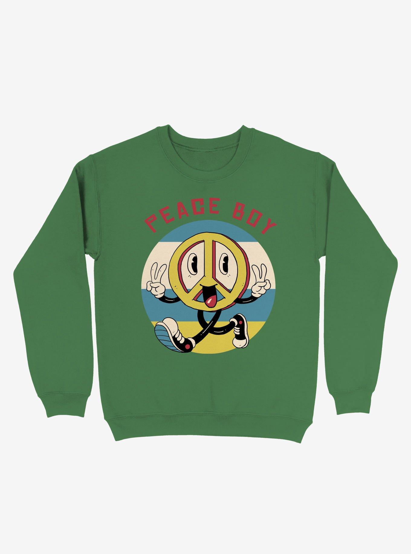 Peace Boy Peace Sign Sweatshirt, , hi-res