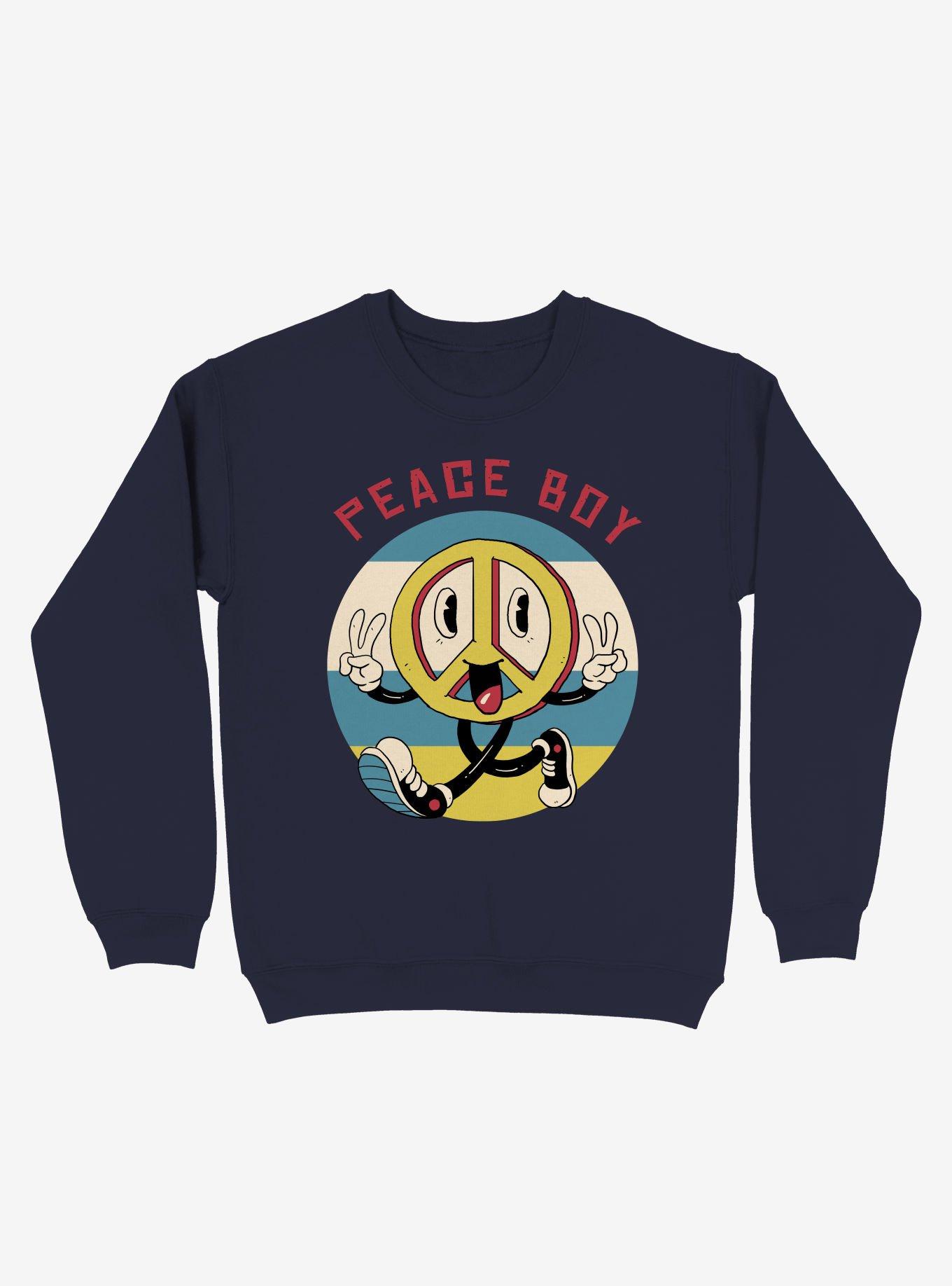 Peace Boy Peace Sign Sweatshirt, , hi-res