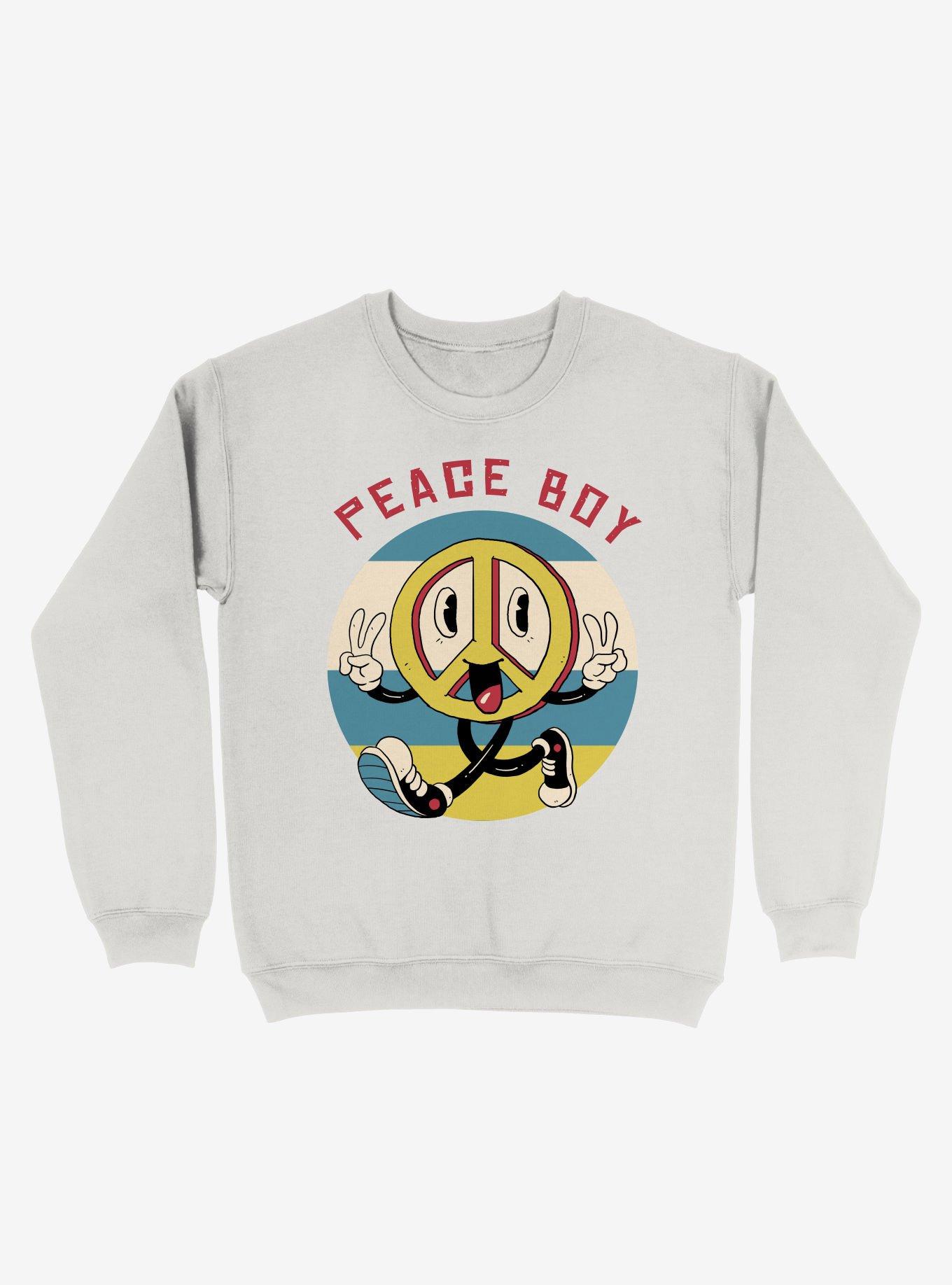 Peace Boy Peace Sign Sweatshirt, , hi-res